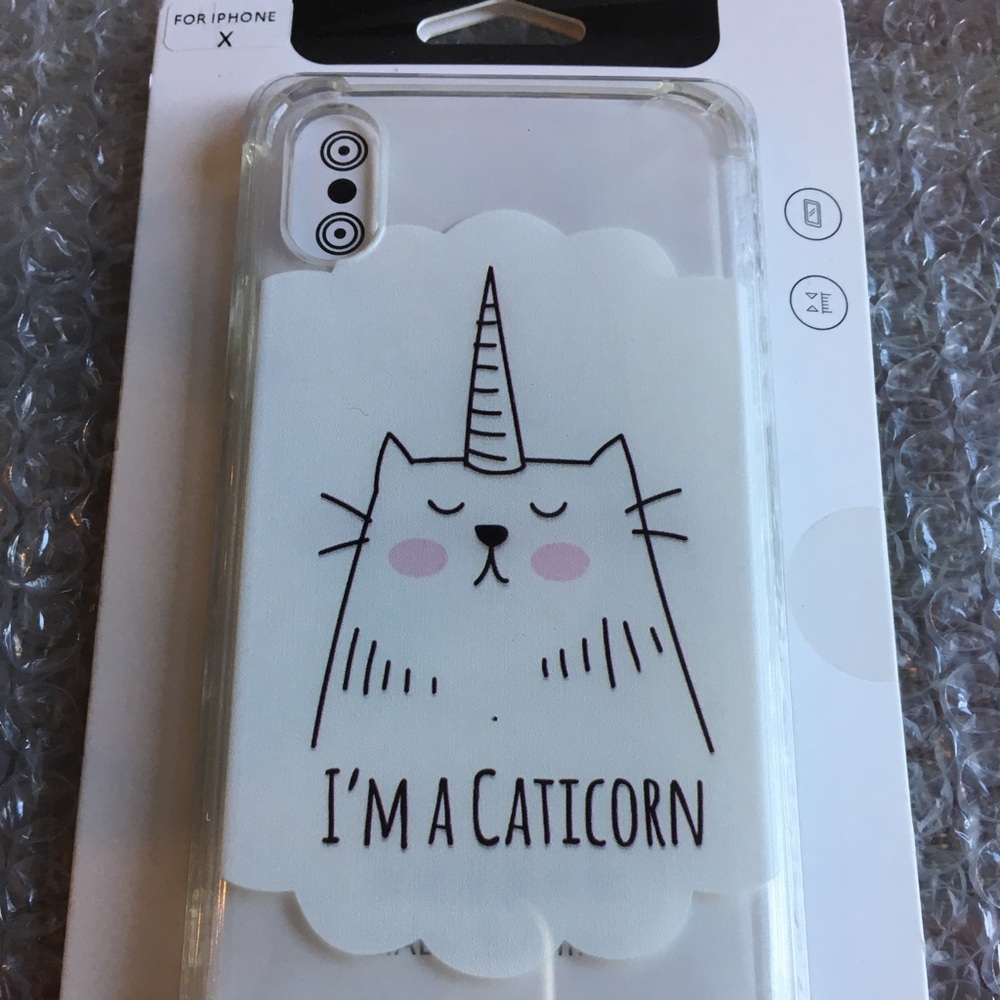 iPhone X Fit CASE with Caticorn design NWT